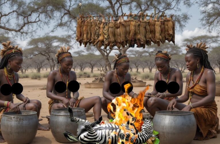 Into the Wild: Hadza Hunting and Cooking Adventure | RAIDING MONKEYS