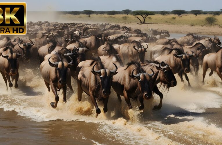 The Great Migration 8K ULTRA HD | Spectacular Escape Of Wild Animals In Nature, Relaxing Music