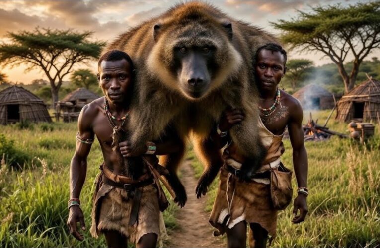 What the Hadzabe Hunted Will Shock You | baboon eating tribe