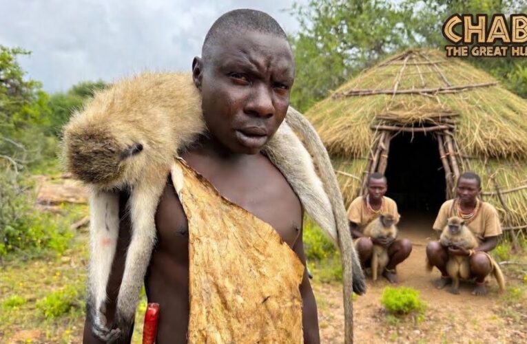 See How Hadzabe Catch and Eat a lot of Monkeys
