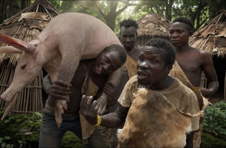 SHOCKING Hadzabe Bush Pig Hunt | see what happens next