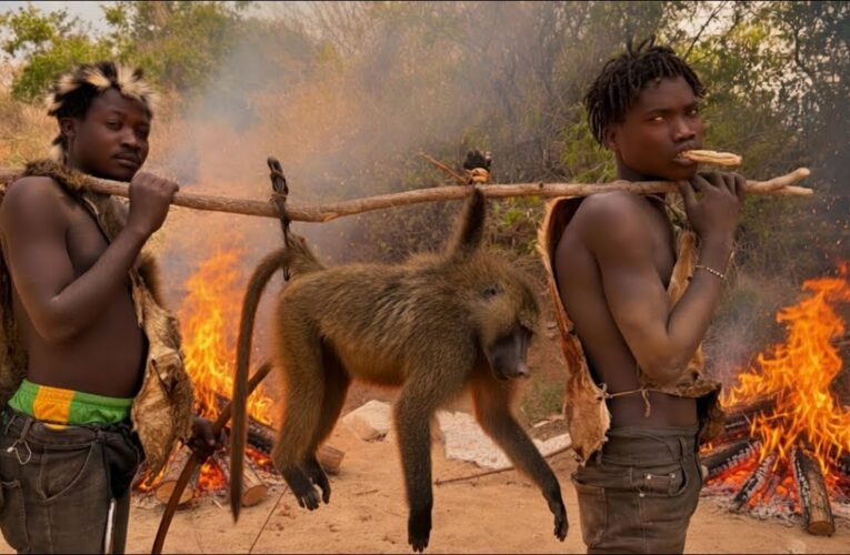 Baboon Hunting Tribe | Hadzabe Tribe Rare Scenes Captured