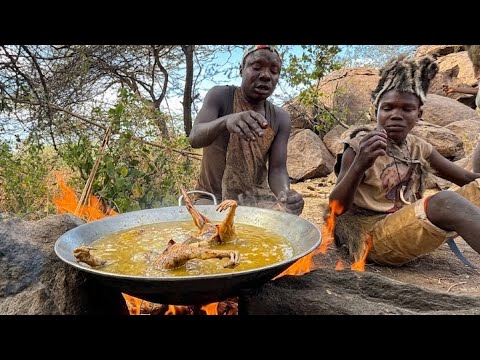 24 Hours with Hadzabe Hunters: Day & Night Survival
