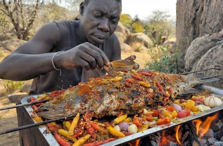 Chaba’s Epic Wild Cooking: A Huge Fish Meets Indian Spices